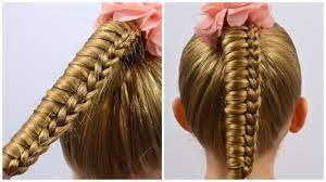 How To Knot Ladder Braid Tutorial By Littlegirlhair Little Girls Hai Ladder Braid Tutorial Braid Tutorial Little Girl Hairstyles