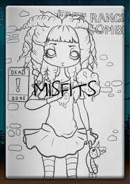 Digital coloring book misfits instant download download this book and color! Misfits By White Stag Colour With Claire