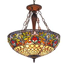 6 antique amber glass large 6 tiffany chandelier prisms. Chloe Fallon Collection Tiffany Style 3 Light Dark Antique Bronze Inverted Pendant Overstock 17925854