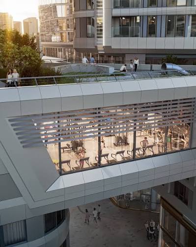 PRIME TIME Fitness zieht in das Verbindungsstück zwischen T2 und T3 und bringt Bewegung ins Quartier. Auf rund 1.000 Quadratmetern entsteht ein modernes Studio – zentral gelegen, schnell erreichbar und ideal für