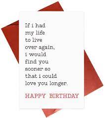 What to write in husband's birthday card. Amazon Com Romantic Birthday Card Love Cards For Boyfriend Girlfriend Husband Wife Him Her Office Products