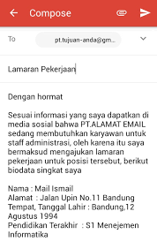 Bagaimana tips mengirim surat lamaran via email? 35 Contoh Surat Lamaran Kerja 2020 Berbagai Posisi Contoh Surat