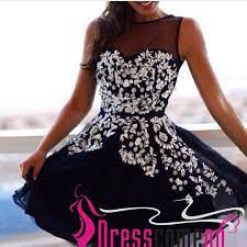 Check spelling or type a new query. Black Short Prom Dresses Princess Hot Top Homecoming Dress White Lace Flower Appliqued Dress For Girls Sold By Dresscomeon On Storenvy