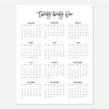 Free printable 2021 floral calendar : 2021 Printable Calendars With Script 2021 Year Planners Digital Download Calendars Calendar Printables Printable Calendar Desk Calendars