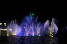 If you are staying in town you can see/hear it from most of the condos near downtown, or they have lawn and stadium seating available as well. Musical Fountain Wikipedia