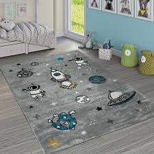 Kinderteppich Kurzflor Weltall Grau Teppich Kinderzimmer Teppich Grau Und Kinderteppiche