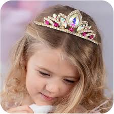 Amazon.com: SWEETV Unicorn Princess Tiara for Girls, Crystal Princess Tiara  Crown Headband for Birthday Party Prom Costume Cosplay Accessories Gift,  Hairpiece for Little Girls Toddler Kids Girls for Ages 3-12 : Clothing,