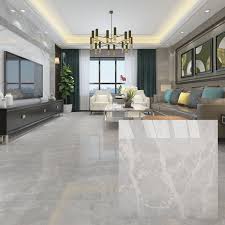 Brown 600 X 600mm Polished Ceramic Floor Tile Tile Floor Living Room Floor Tiles Living Room Modern Living Room Tiles