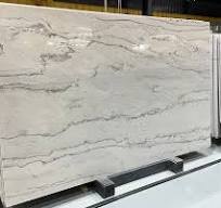 Polished Calacatta Brazil White Quartzite Slabs 3cm Quartzite Slabs for Countertops