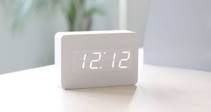 Led Wood Block Desk Alarm Clock Feelgift Alarm Clock Led Clock Clock