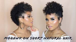 Our short hairstyles for black women are realistic and easy. Mohawk On Short Natural Hair Curlsfothegirls Youtube Short Natural Hair Styles Natural Hair Styles Short Hair Mohawk