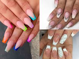 Celebrities like cardi b and rihanna flaunt coffin nail designs look great on long nails because of the ample nail bed space. 20 Luxury Coffin French Tips Nail Designs Top Fashion News