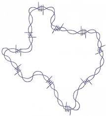 Sew Man Embroidery Embroidery Design Barbed Wire Texas Outline 3 90 Inches H X 3 54 Inches W Texas Outline Machine Embroidery Patterns Barbed Wire Art