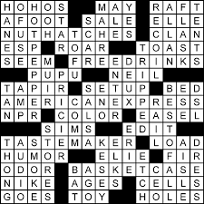 Recent usage of kettledrums in crossword puzzles. The Puzzle Society Behold The Answers To This Week S Crossword Puzzle Crossword Solution Portland Mercury