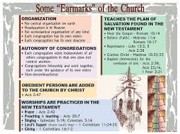 Some Earmarks Of The Church Barnes Bible Charts A To Z