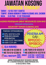 Jawatan kosong gdl selangor are a topic that is being searched for and liked by netizens today. Agensi Pekerjaan Great Resources Sdn Bhd Home Facebook