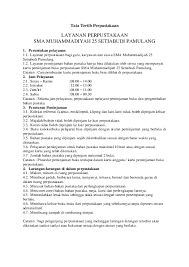 Kali ini kami akan membagikan sebuah contoh format kartu peminjaman buku perpustakaan sekolah untuk anda, yang mungkin bisa membantu anda untuk memudahkan pekerjaan, dan semoga bermanfaat. Doc Tata Tertib Perpustakaan Edy Edy Purnomo Academia Edu