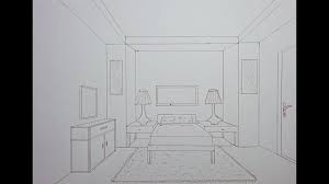 تعلم رسم غرفة نوم بطريقة سهلة Bedroom In 1 Point Perspective Learn To Draw A Bedroom The Easy Way Youtube