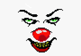 Pennywise Pixel Art Grid Free Transparent Clipart Clipartkey 3.86 x 3.50 (54 x 49 stitches). pennywise pixel art grid free
