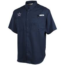 Dallas Cowboys Columbia Navy Blue Tamiami Fishing Shirt Shirts Fishing Shirts Fishing Outfits For Ladies