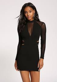 Junior Clothing Long Sleeve Mesh Dress Dressy Casual Outfits Fashion