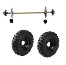 Perfect For Diy Gokart Projects Or Rebuilds This Is A Complete Rear A Xle Kits For Gokart Item X3a Pair Of Rear Knobby Tir Go Kart Go Kart Tires Diy Go Kart