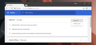 I'm on chrome version 84.4147.89 and my recent tabs view is showing like list of tabs with url. How To Open Chrome Mobile Tabs On Your Desktop