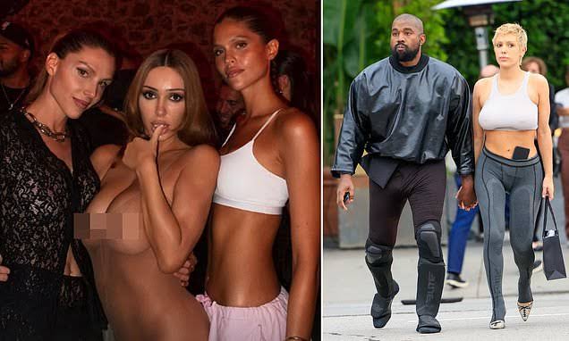 Kanye appears to break the rules to expose Bianca Censori in most risqué outfit since Grammys scandal 