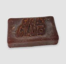 On the main poster of the fight club, tyler durden (brad pitt) is holding a pink bar of soap in his hand. Fight Club Original Prototype Bar Of Pink Human Fat Soap Heroprop Com