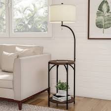 Of course, should you require something narrow for a small space, choose a torchier floor lamp. Floor Lamp End Table Includes Led Light Bulb Modern Rustic Target