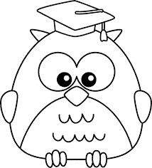 Free printable planner for homeschool with adult coloring pages. Simple Owl Coloring Pages For Kids Drawing With Crayons