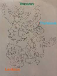 Free printable pokémon coloring pages. Thundurus Landorus And Tornadus Pokemon Amino