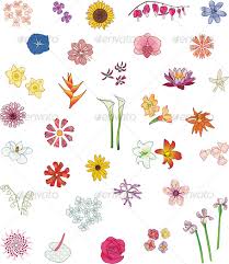 Save money by sending flowers directly with a local florist. Flowers Set By Blueduck Graphicriver