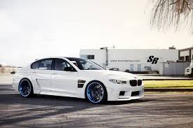 Car Black And Blue Rims White Bmw M5 On Black And Blue Rims