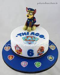 Torta Decorata Paw Patrol Con Chase Tridimensionale In Pasta Di Zucchero Torte Sugar Art Pasta Di Zucchero