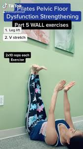 Beginner S Pilates Wall Support Exercises For Weak Pelvic Floor Beginner Workout Easy Yoga Workouts Fitness Workout For Women