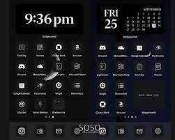 191 Black Aesthetic Ios 14 App Icons Dark Mode Ios14 Widget Cover Widgetsmith Ios 14 Shortcuts Black Ios14 Icon Pack Dark Mode Icons App Icon Homescreen Widget Design