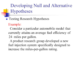 So, with respect to our teaching example, the null and alternative hypothesis will reflect statements about all statistics students on graduate management courses. Statistics Hypothesis Tests Ppt Download
