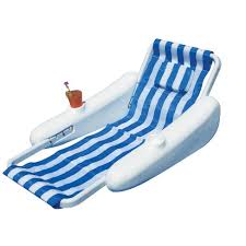 Margaritaville sit and sip pool float (24) model# 2183238. Swimline 68 5 Sunchaser 1 Person Swimming Pool Floating Lounge Chair With Pillow Blue White Target