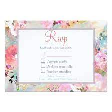Rsvp Baby Shower Pink Teal Watercolor Chic Floral Card Pink Baby Shower Pink Baby Shower Invitations Floral Baby Shower Invitations