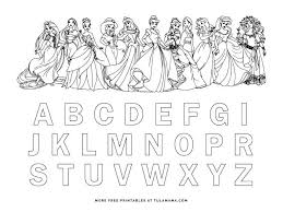 The sleeping beauty, merlin the magician, pocahontas, mulan, cars, the little mermaid, the famous mickey, aladdin, rapunzel, cinderella, winnie the pooh, jasmine, the lion king and many more are successfully known worldwide through animated film ! Free Printable Disney Alphabet Coloring Pages Tulamama