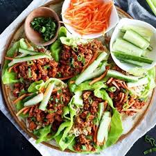 Korean Ground Turkey And Rice Lettuce Wraps Recipe Ground Turkey Lettuce Wraps Lettuce Wraps Ground Turkey Soup