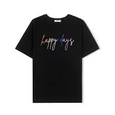 Áo Thun Ngắn Tay Họa Tiết Chữ HAPPY DAY - UNIMATE
