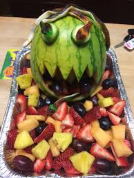 Watermelon Monster Throwing Up Fruit Watermelon Monster Food Watermelon