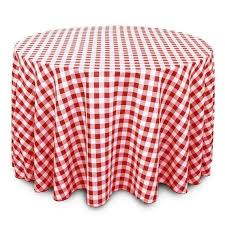 Red Checkered Table Cloth Round Table Table Cloth White Table Cloth Round Tablecloth