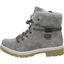 Varme vinterstøvler er der altid brug for, og vi har en stribe modeller og mærker at vælge mellem, så du til hele familien, dame, herre og børn! Rieker Stiefeletten Gra Sko Vinterstovler Dame 991 00 Kr