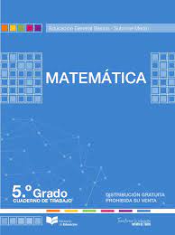 Clave de respuestas del cuadernillo de repaso escolar de quinto. Cuaderno De Trabajo Matematica 5