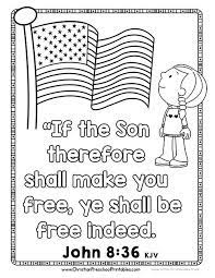 Printable christian 4th of julys coloring page. Pin On July 4th Of July