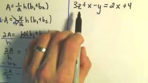 This equation is the uniform rate equation, (distance) equals (rate) times (time), that is used in distance word problems, and solving this for the specified variable works just like solving the previous equation. Solve For Variable In The Formula Solutions Examples Videos