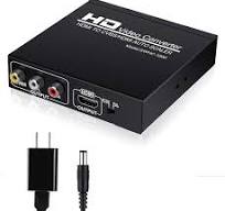 NEWCARE HDMI to RCA and HDMI Adapter Converter, 3RCA CVBS AV Composite  Video Audio Adapter/Splitter, with PowerAdapter Support 1080P, PAL, NTSC,  for ...